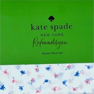 Kate Spade - ‘Blue Flowers’ Queen Sheet Set. NWT. Firm! No offers!
